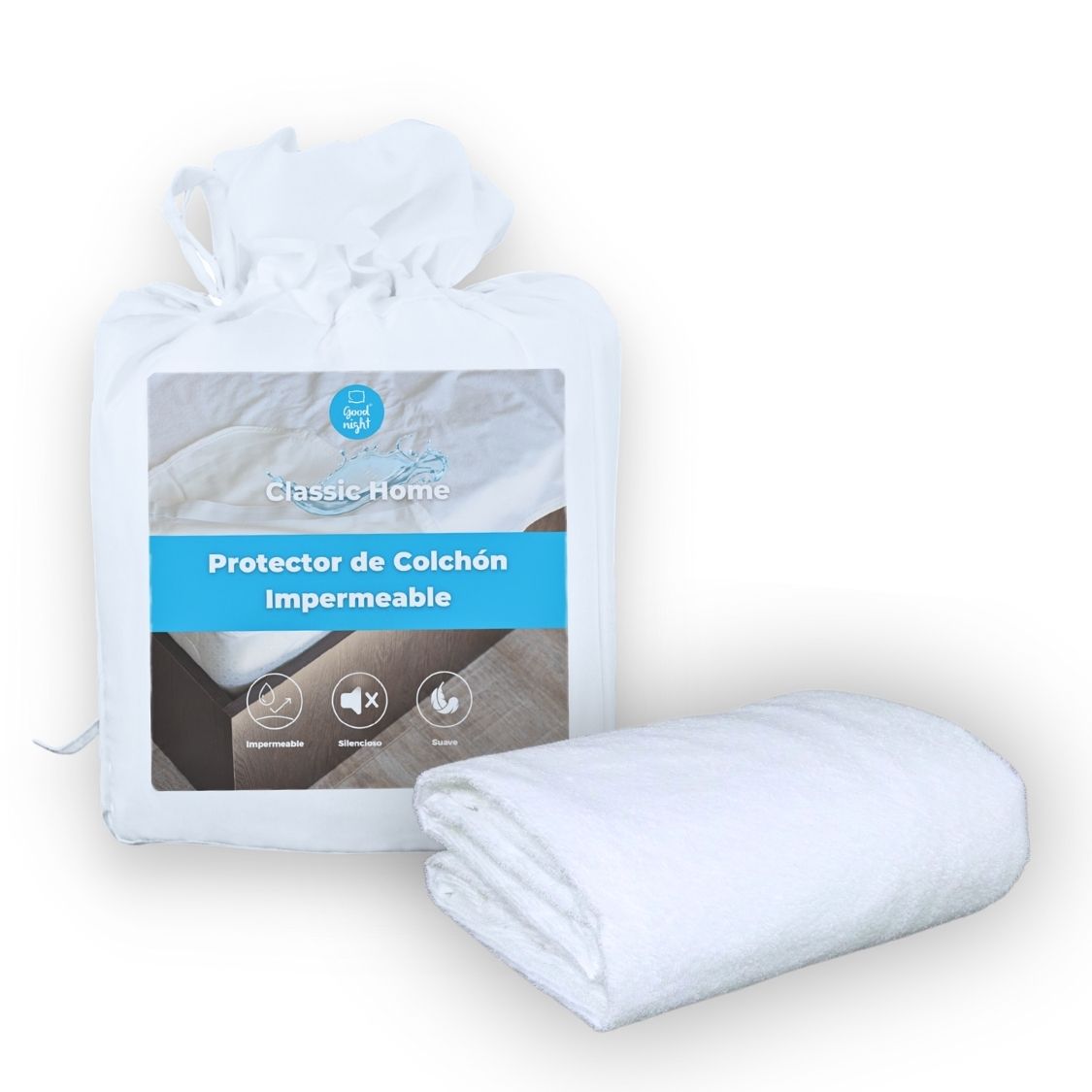 Protector de colchón impermeable Classic Home