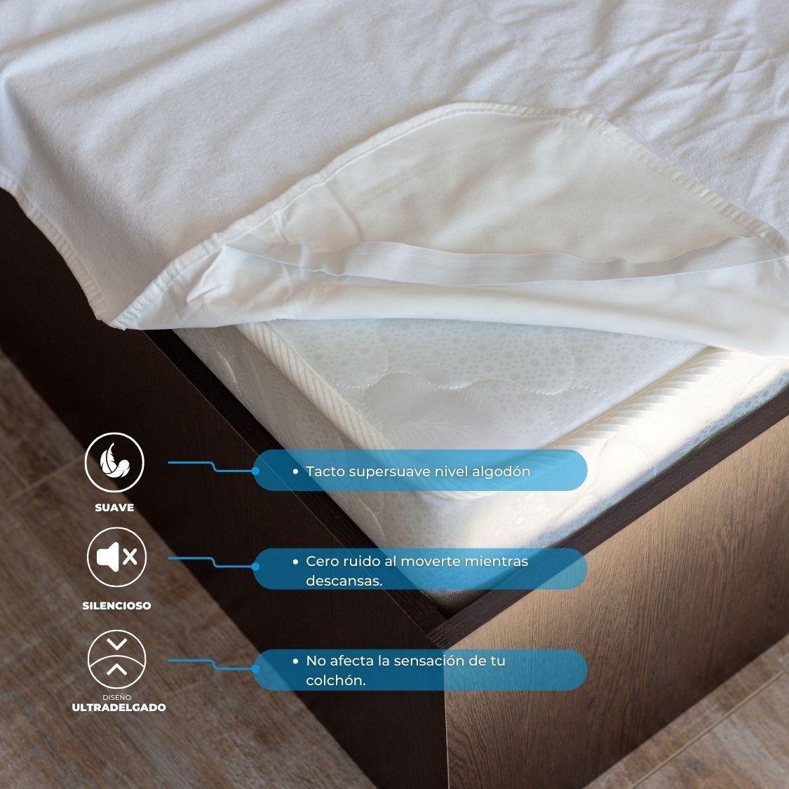 Protector de colchón impermeable Classic Home